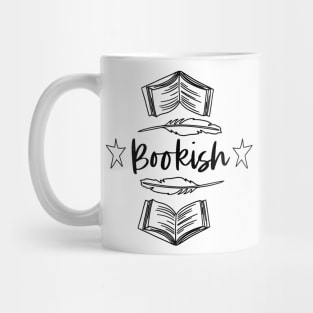 Bookish - Black Lines - Book Lover Reader Bookworm Book Nerd Alert Mug